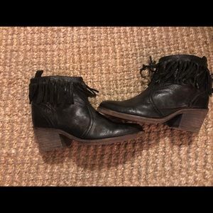 All Saints ankle boot with fringe detailing